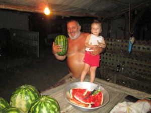 Gruzijas ceļmalas tirgus