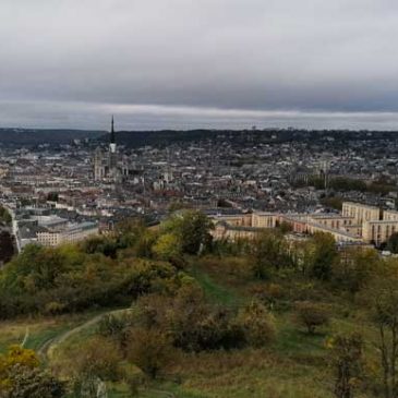 Rovenas (Rouen) Vecpilsēta un Skats no Augšas